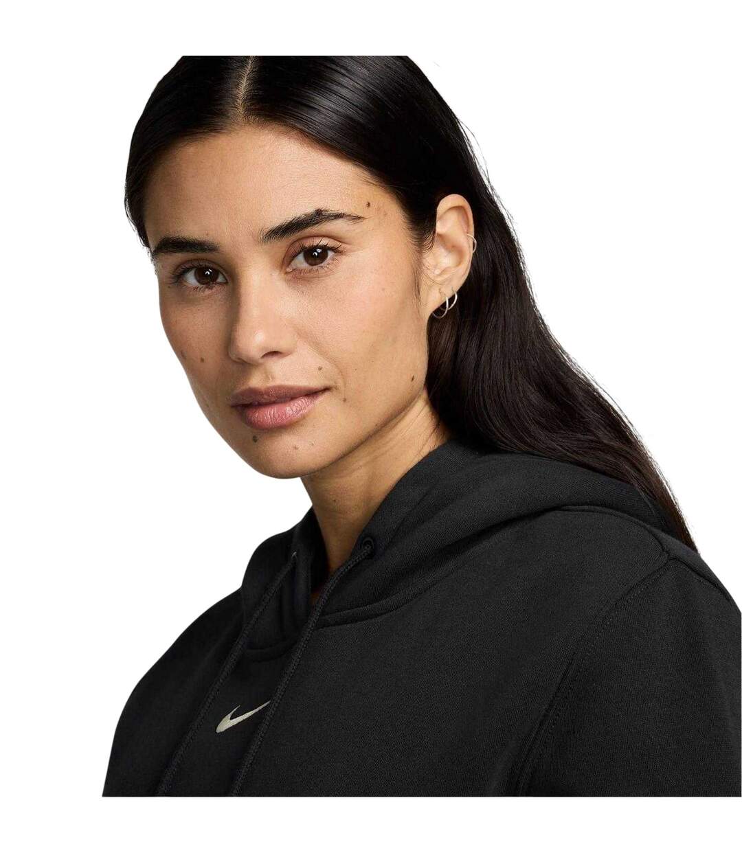 Sweat À Capuche Motif/style Phénix Femme Noir Blanc Nike-3