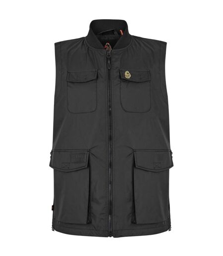 Veste Sans Manches Motif/style Logo Tech Homme Noir Vif Luke 1977