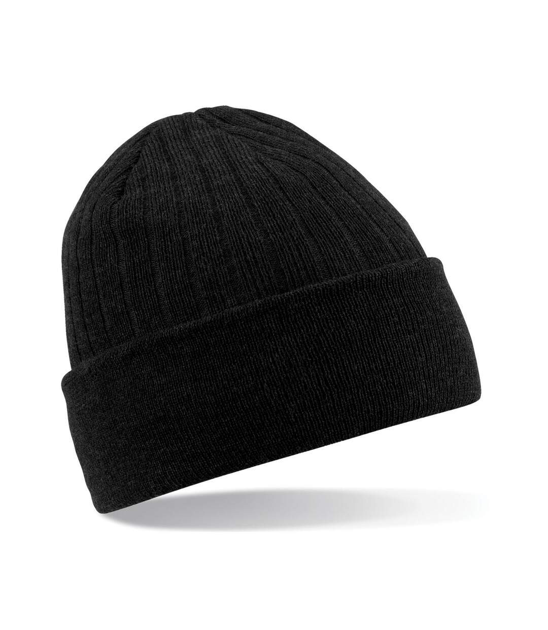 Unisex Adult Thinsulate Beanie Black Beechfield-1