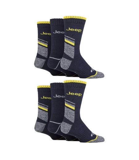 Paquet de 6 chaussettes renforcées de travail robustes pour hommes
