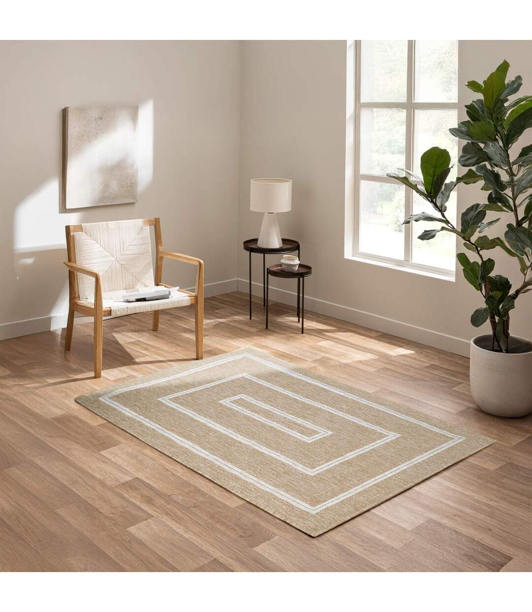 Tapis Tissé Plat Belize 120x170cm Naturel-4