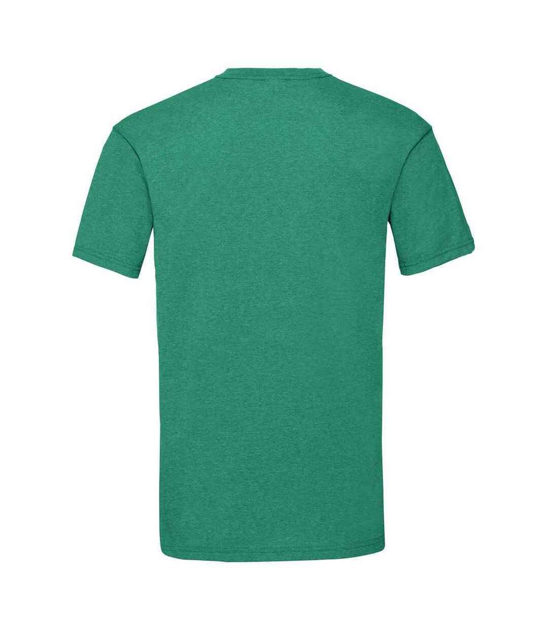 T-shirt Valueweight Homme Vert Chiné Rétro Fruit Of The Loom-2