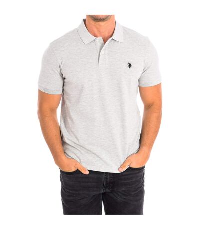 KING Short Sleeve Polo with contrast lapel collar 61423 man