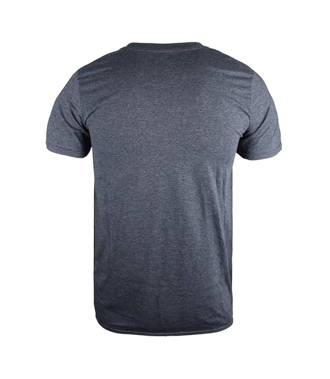 T-Shirt gris foncé homme dc comics batman-2