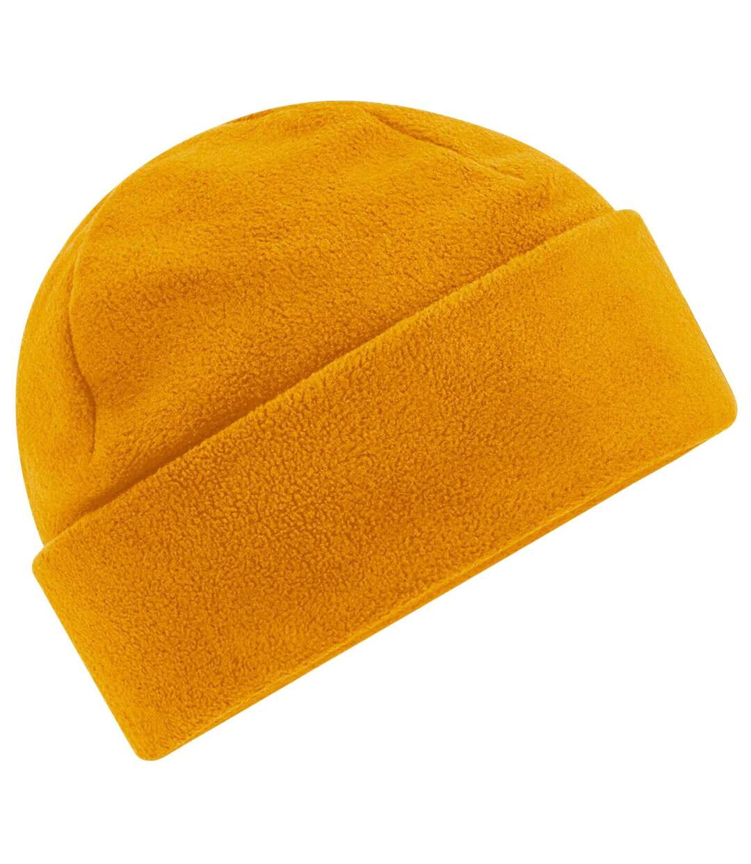 Bonnet En Polaire Recyclée Jaune Foncé Beechfield-2