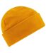 Bonnet En Polaire Recyclée Jaune Foncé Beechfield-2
