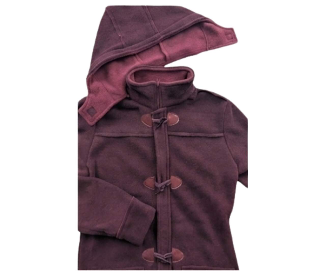 Manteau Polaire Femme style Caban SLOVENIE1B MAYFLOWER – Bordeaux-4
