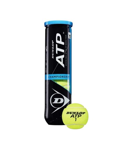 Pack Of 4  Atp Championship Tennis Balls  One Size Neon Green Dunlop