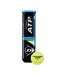 Pack Of 4  Atp Championship Tennis Balls  One Size Neon Green Dunlop-2