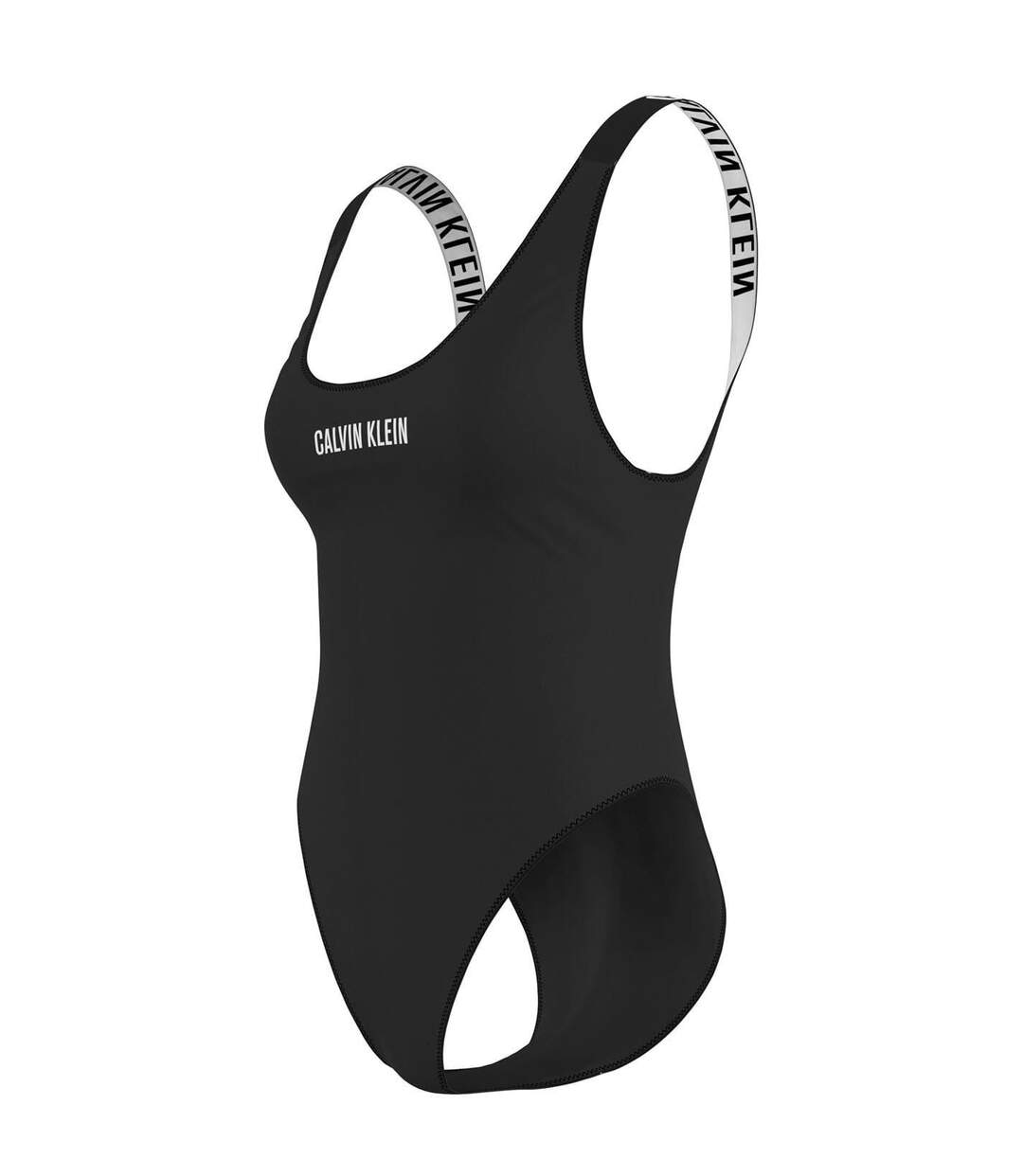 Maillot De Bain 1 Pièce Motif/style Logo Femme Noir Calvin Klein-4