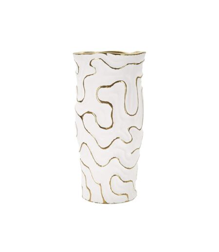 Vase Design en Céramique Adore 32cm Blanc