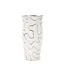 Vase Design en Céramique Adore 32cm Blanc-1