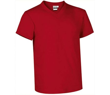 T-shirt manches courtes - Col V - Homme - réf SUN - rouge