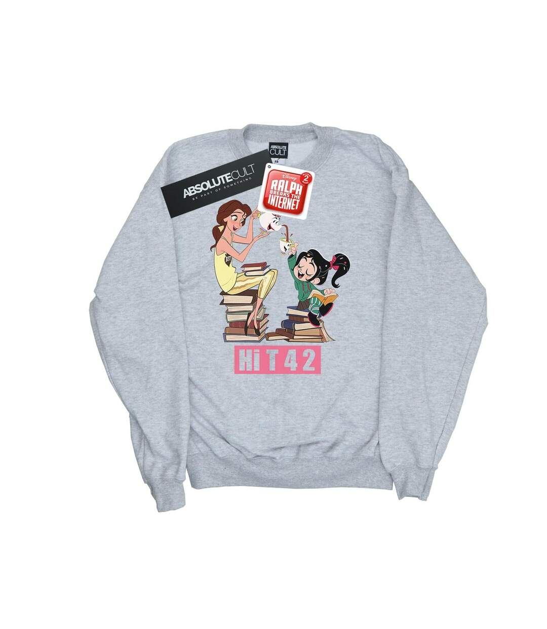 Disney Sweat Womens/Ladies Wreck It Ralph Belle And Vanellope Sweatshirt (Gris sportif) - UTBI43181-1