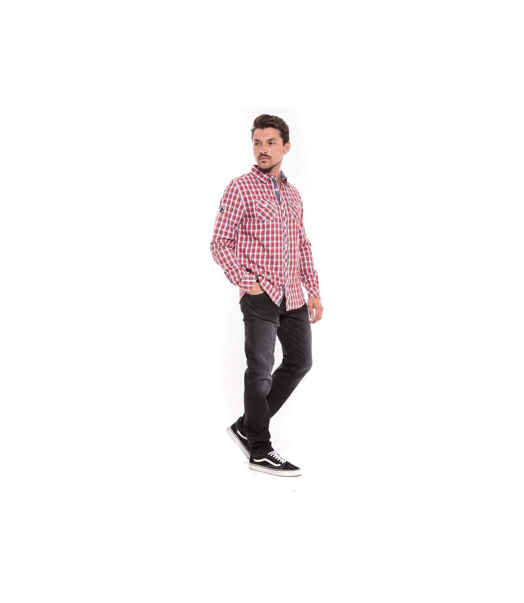 Chemise manches longues carreaux TORGANA-4