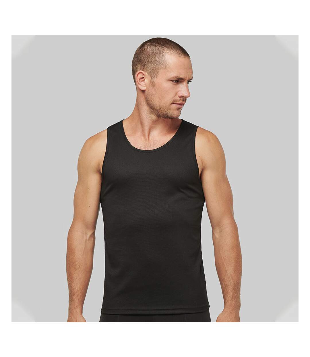 Débardeur de sport homme noir Kariban