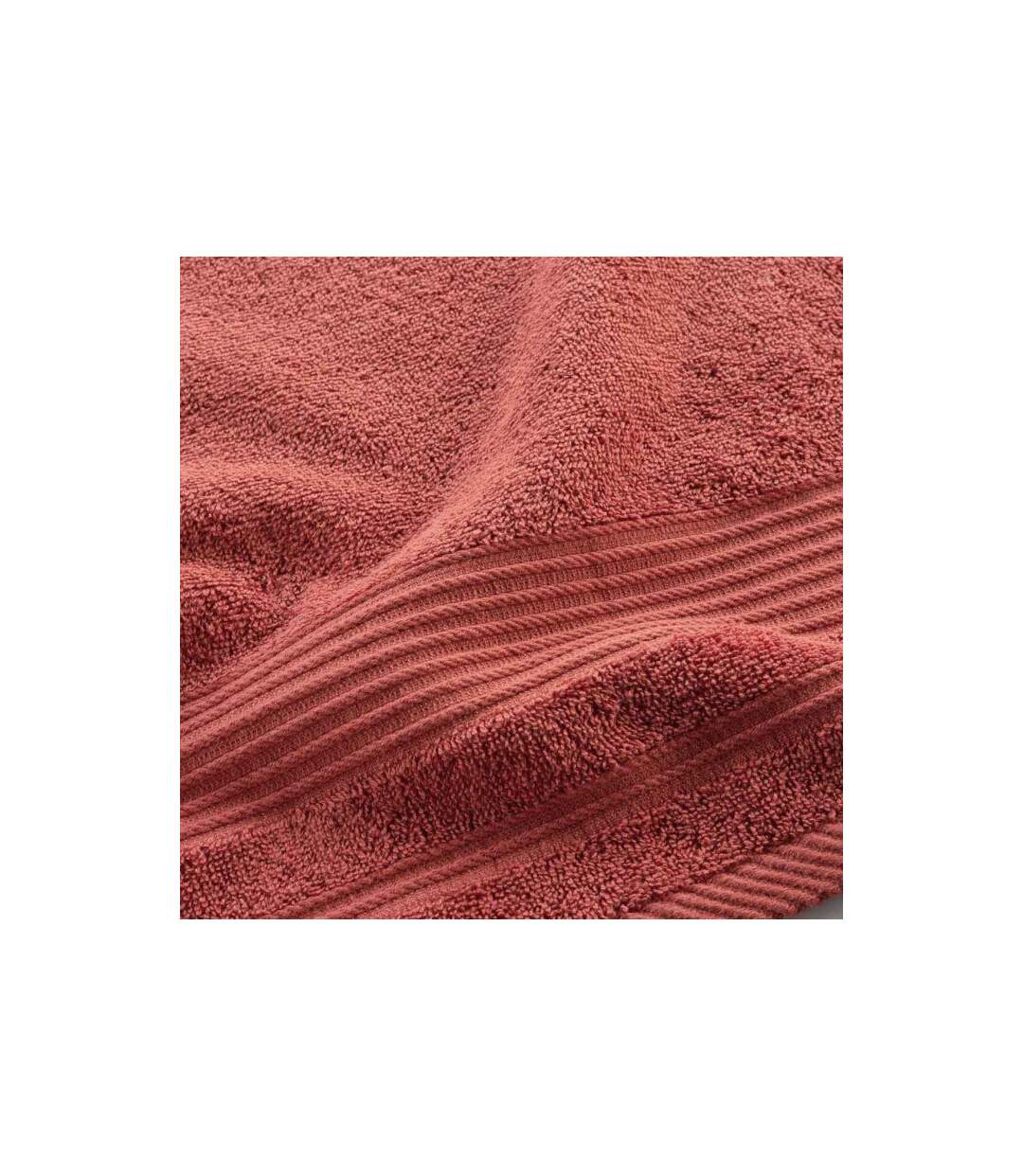Serviette de Toilette Tendresse 50x90cm Terracotta-3