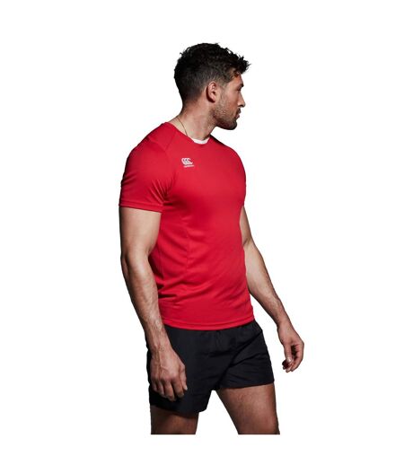 Mens Club Dry Vapodri T-shirt Flag Red Canterbury