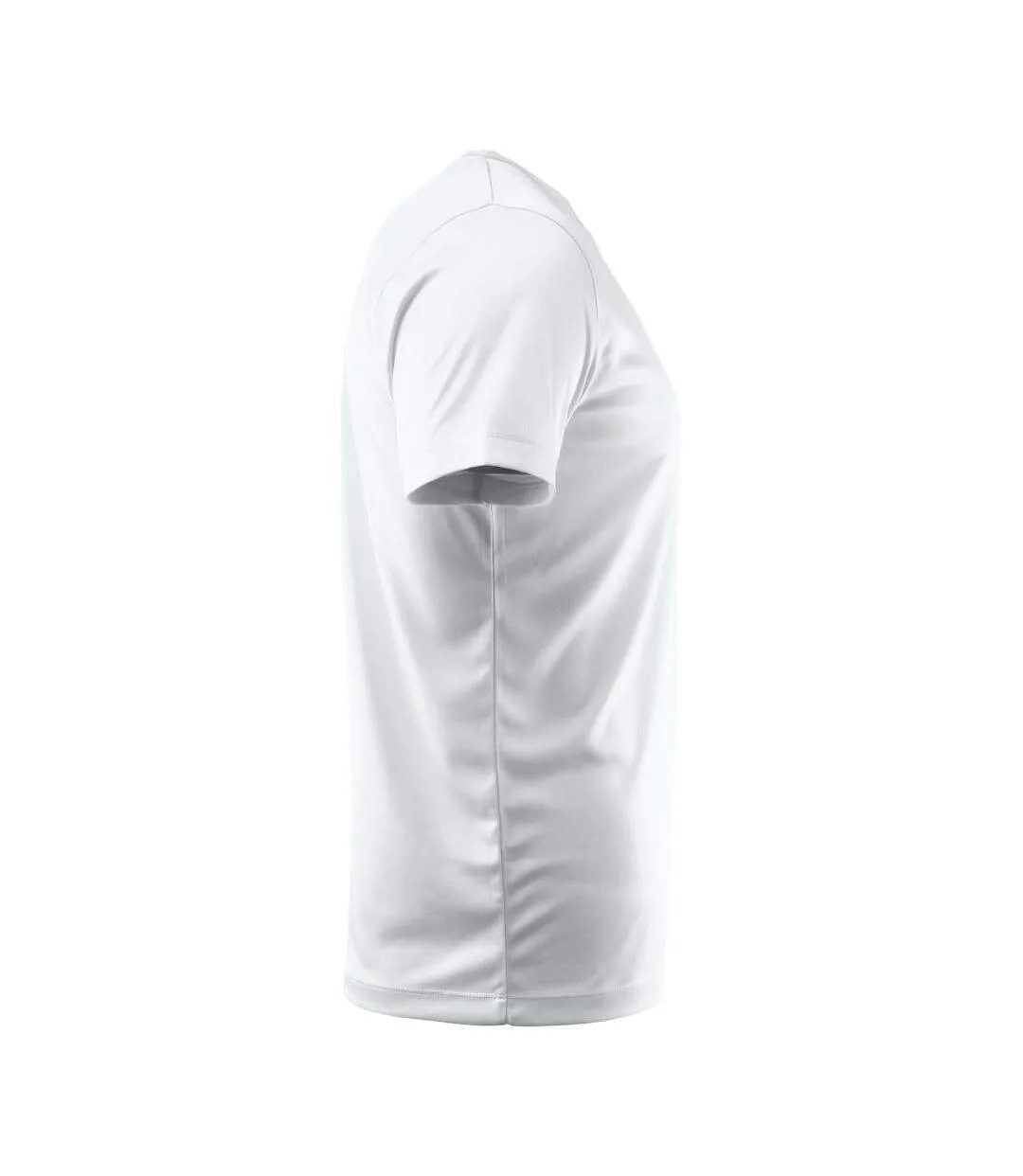 Mens Run Active T-shirt White Printer RED-4