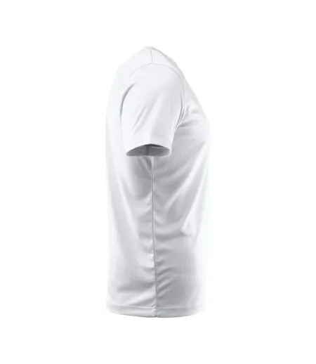 Mens Run Active T-shirt White Printer RED
