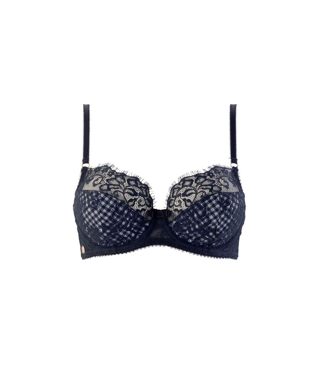 Soutien-gorge armature bleu marine Magazine-1