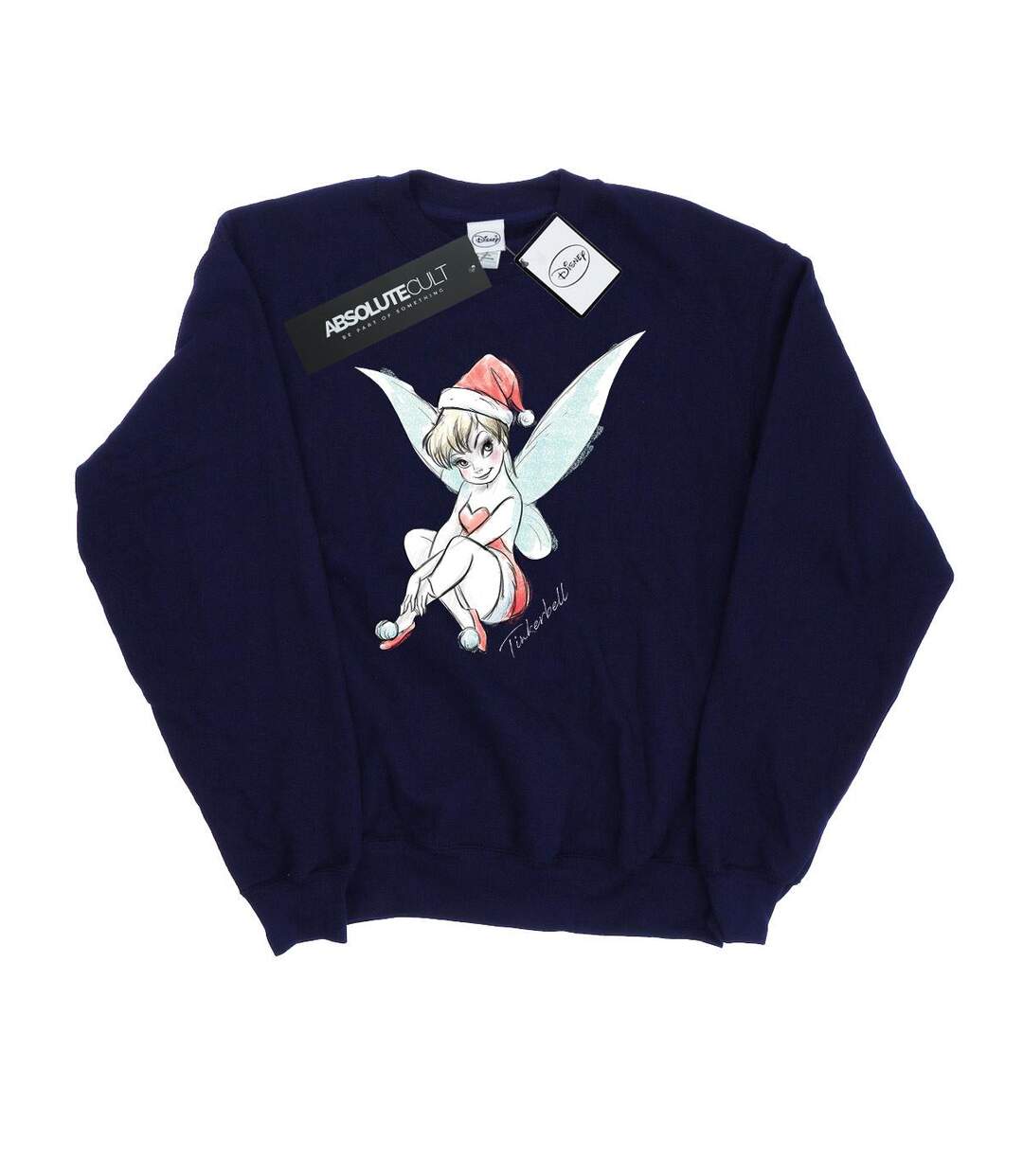 Disney - Sweat TINKERBELL CHRISTMAS FAIRY - Femme (Bleu marine) - UTBI11822-1