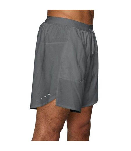 Mens Stride Running Shorts Smoke Grey Silver Nike