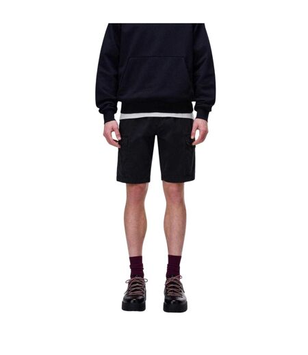 Mens Deline Cotton Blend Cargo Shorts Black Napapijri