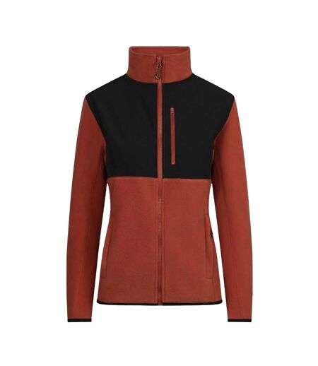 Veste polaire arcade at femme rouge rouille Trespass