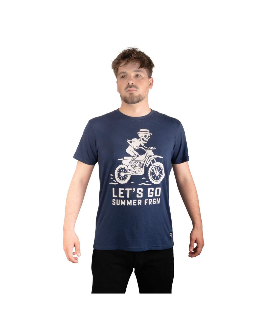 T-shirt homme en jersey 140GSM imprimé devant Let's Go Freegun-1