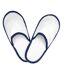 Chaussons Adulte Blanc Bleu Marine The One Towelling-1