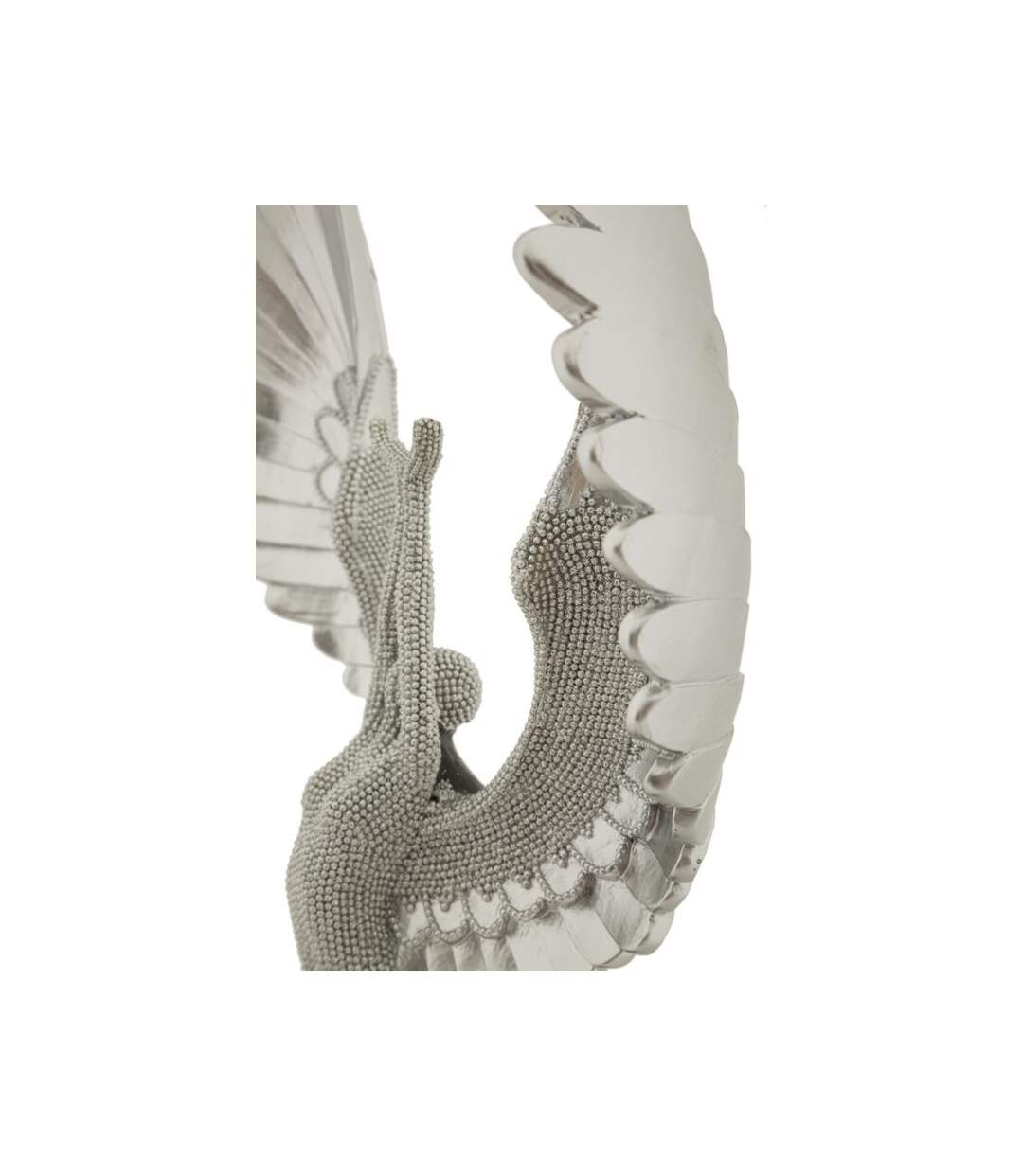 Statuette Déco Ailes Sparky 48cm Argent-3