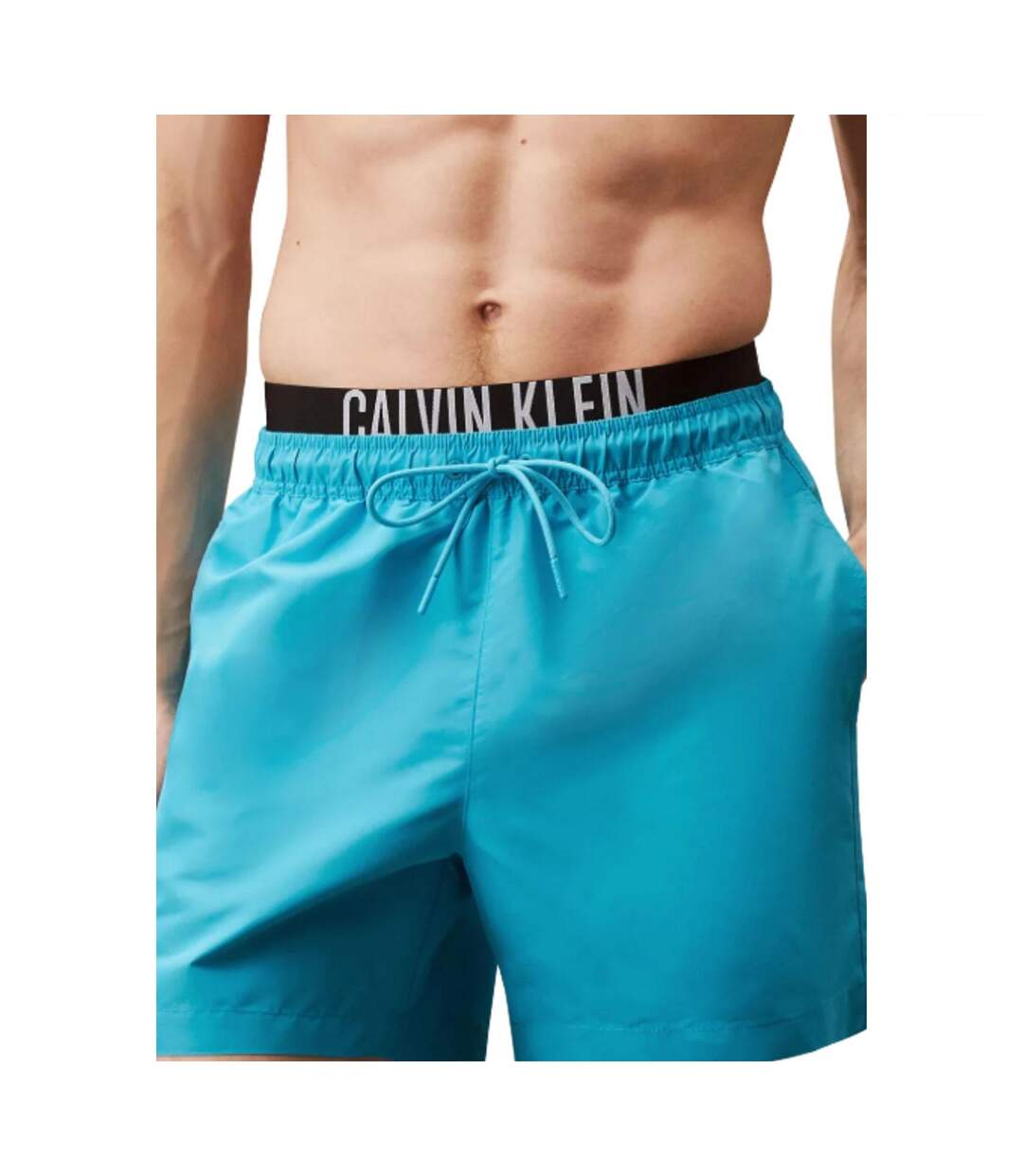 Short De Bain Motif/style Double Face Homme Bleu Calvin Klein-3