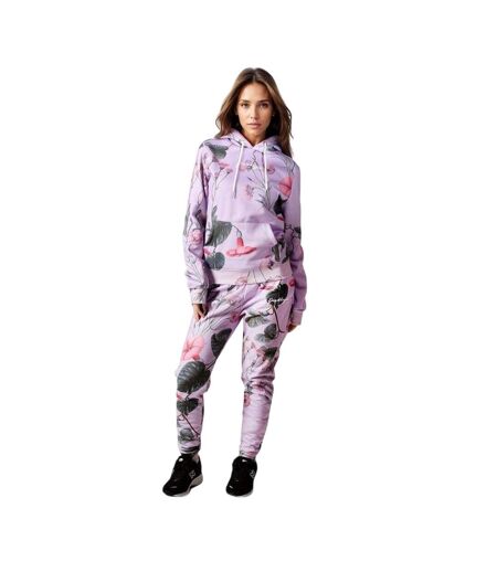 Pantalon De Jogging Motif/style Griffonnage Femme Lilas Hype