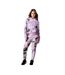 Pantalon De Jogging Motif/style Griffonnage Femme Lilas Hype-1