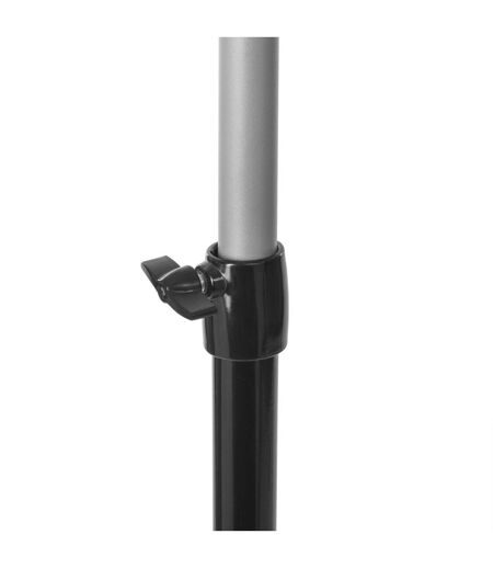 Penderie portant à vêtements réglable sur roulette - H. 160 cm - Gris et Noir