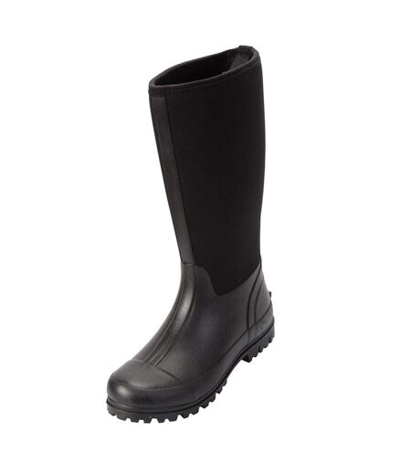 Mens mucker neoprene wellington boots black Mountain Warehouse