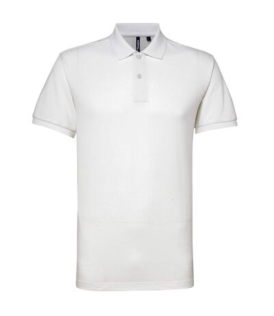 Asquith & Fox Mens Short Sleeve Performance Blend Polo Shirt (White)