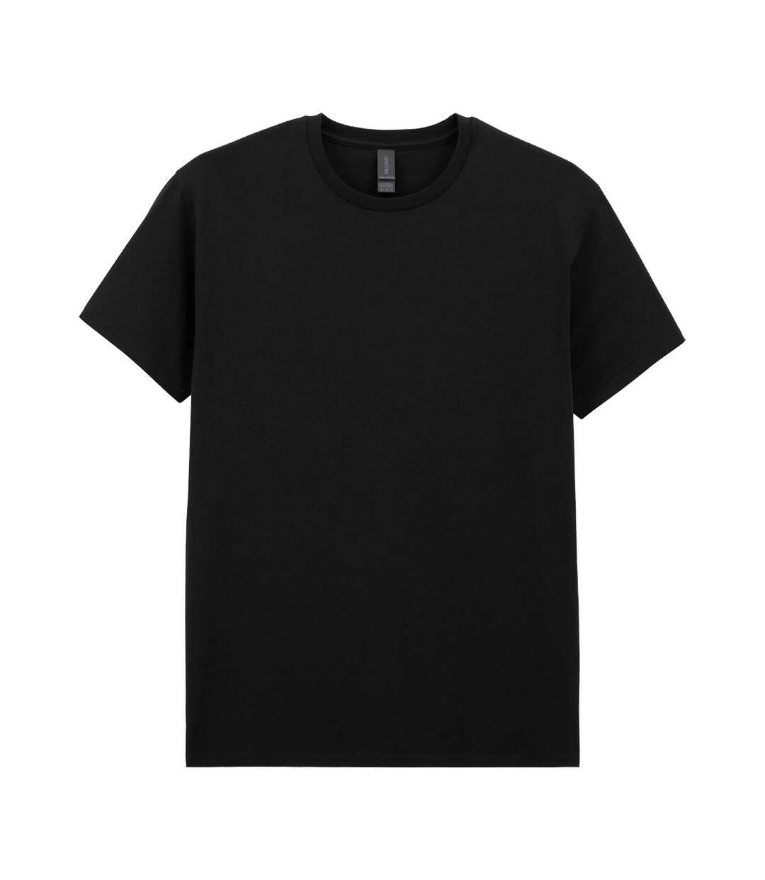 T-shirt Uni Manches Courtes En Coton Homme Noir Gildan-2