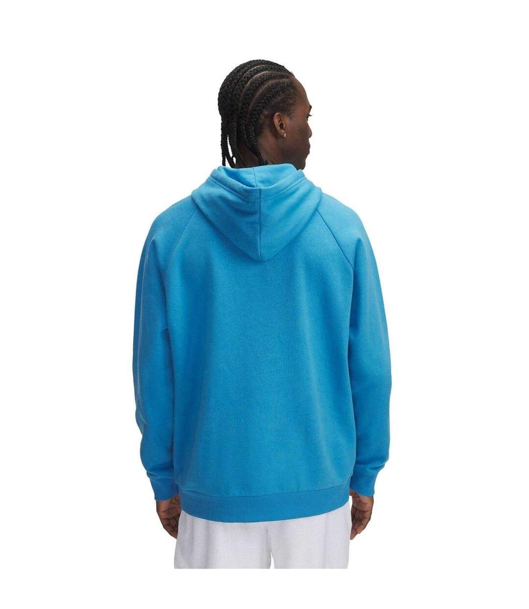 Mens Rival Raglan Hoodie Blue Under Armour-2