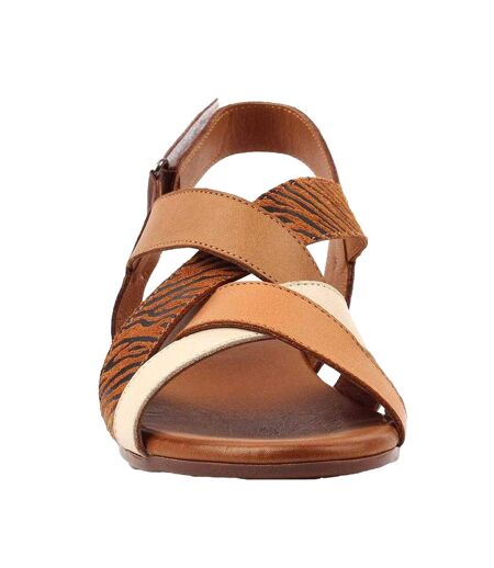 Sandales Oprah Femme Brun Clair Lunar