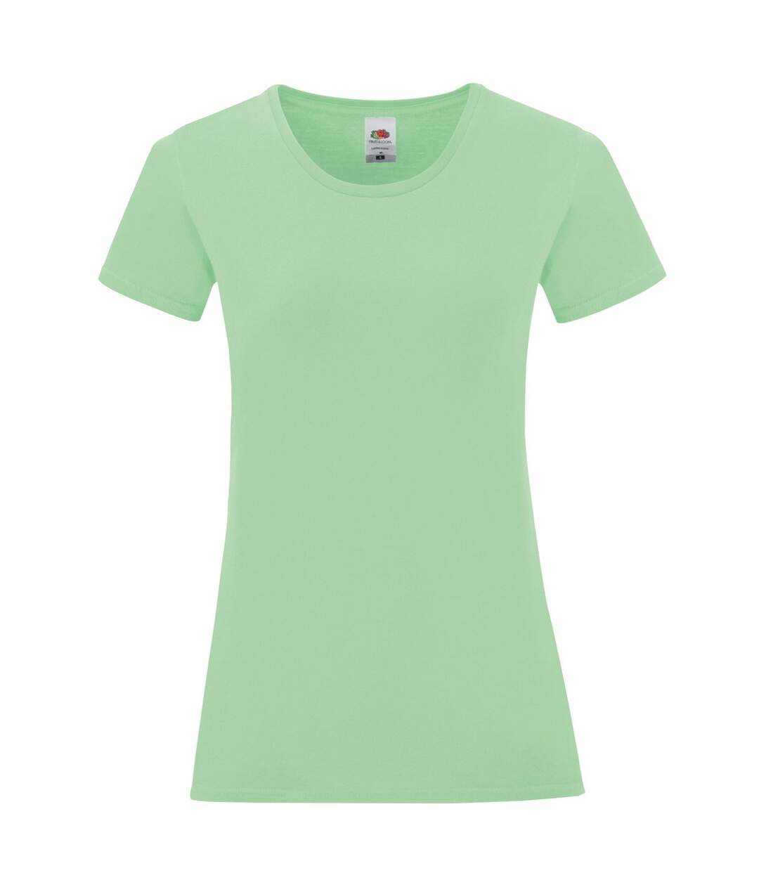 T-shirt Iconic Femme Vert Pâle Fruit Of The Loom-1