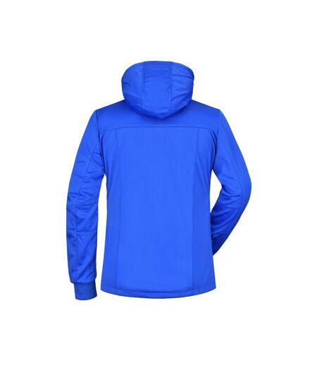 Womens/ladies Maritime Jacket Nautical Blue Navy White James And Nicholson