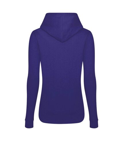 AWDis Just Hoods Womens/Ladies Girlie College Pullover Hoodie (Purple)