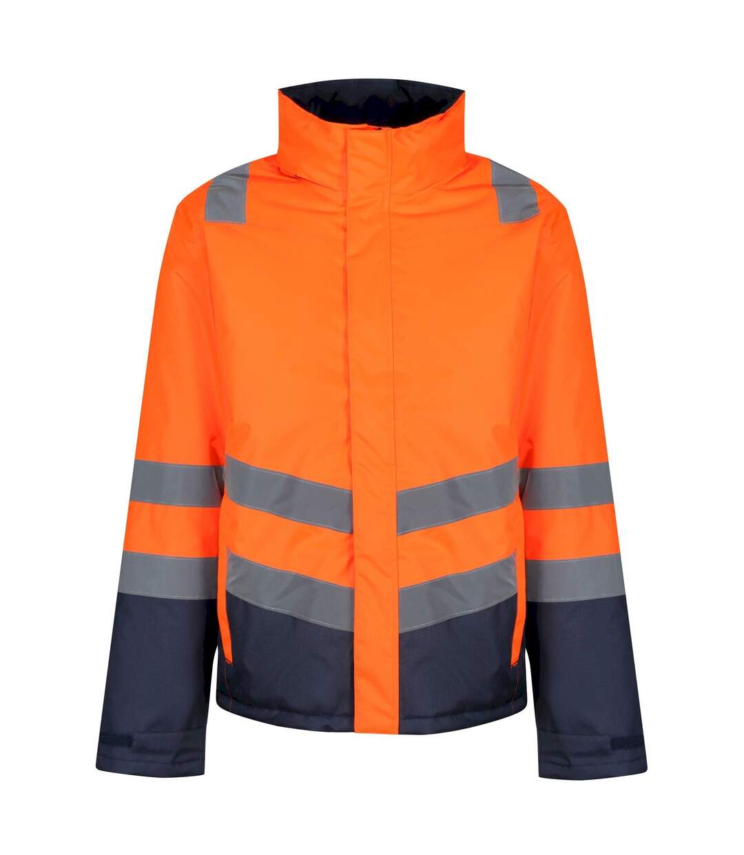 Mens hi-vis waterproof jacket orange/navy Regatta-1