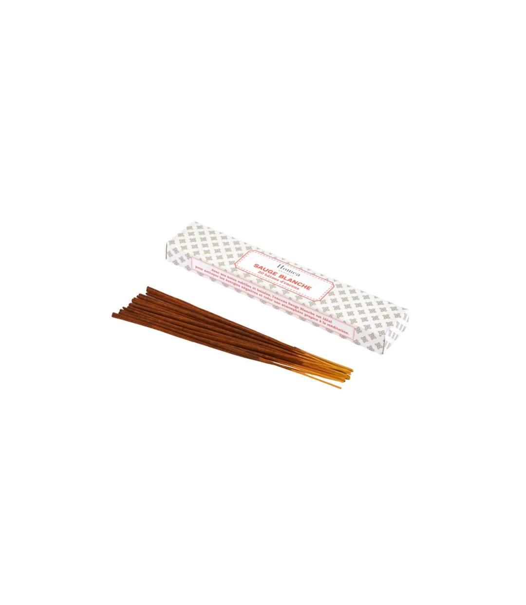 Lot de 20 Bâtons d'Encens Senteur 21cm Sauge Blanche-1