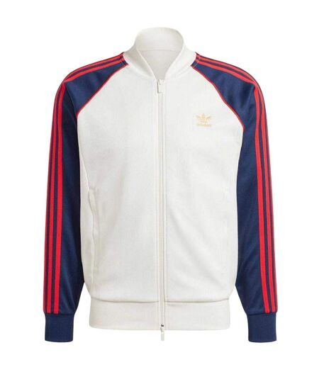Veste De Survêtement Motif/style 3 Rayures Classics Homme Blanc Adidas