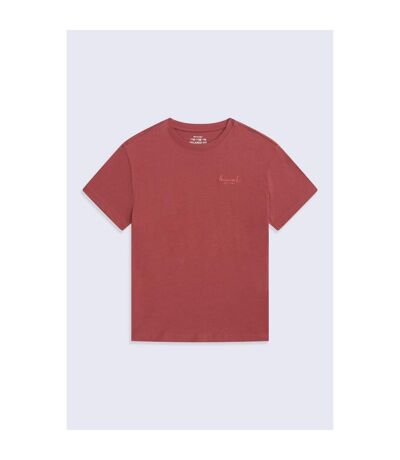 Womens/ladies Grace Heavyweight Relaxed Fit Short-sleeved T-shirt Rust Animal