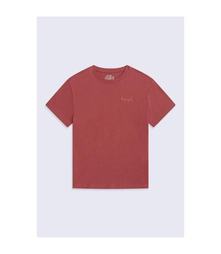 Womens/ladies Grace Heavyweight Relaxed Fit Short-sleeved T-shirt Rust Animal