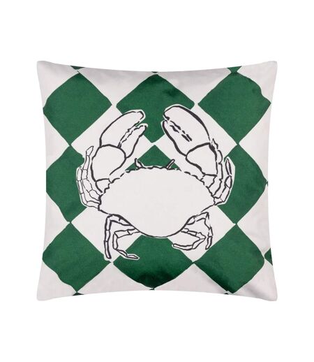 Checkerboard outdoor cushion cover 43cm x 43cm green Furn